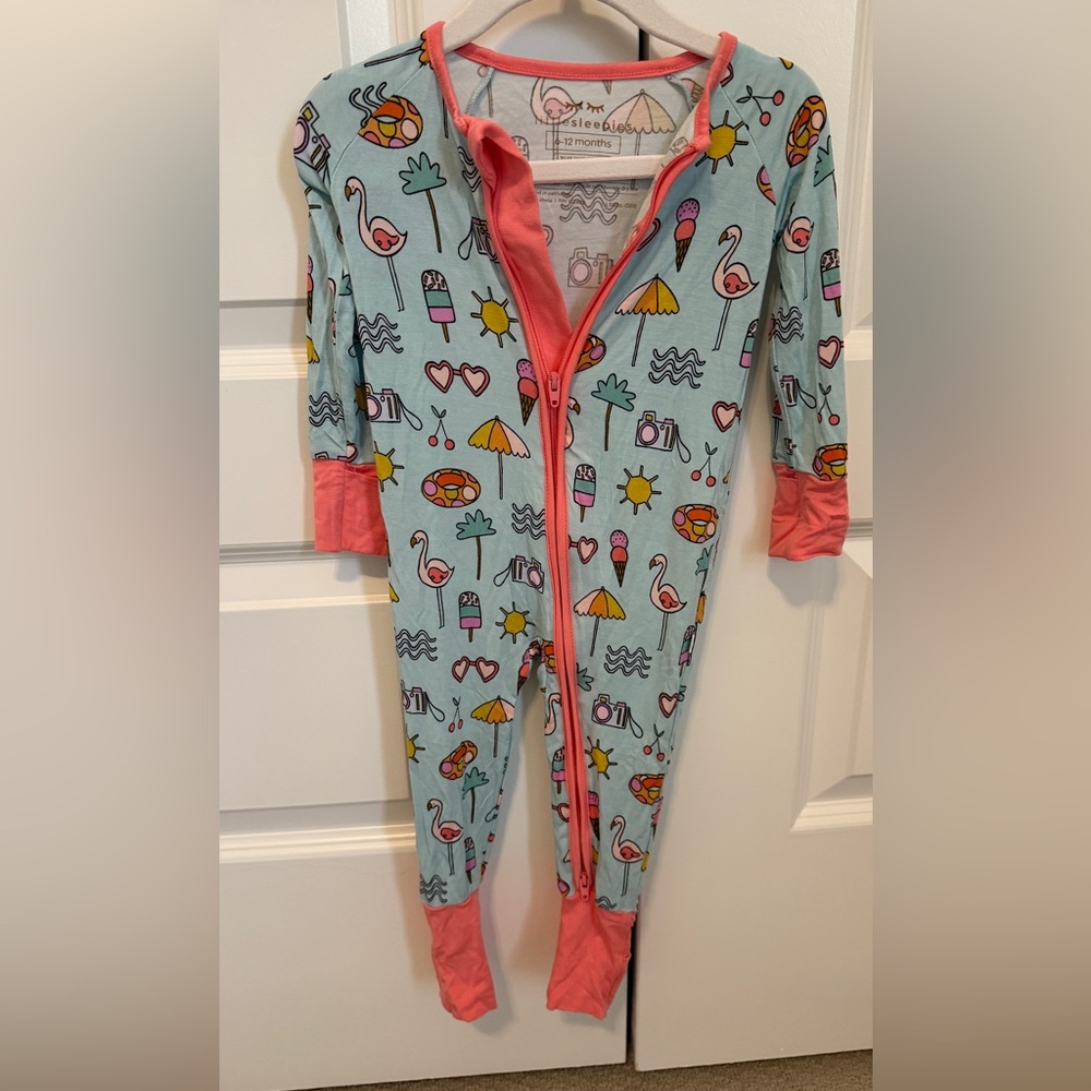 Little Sleepies Pool Party Bamboo Viscose Zippy Pajama 6-12 Months